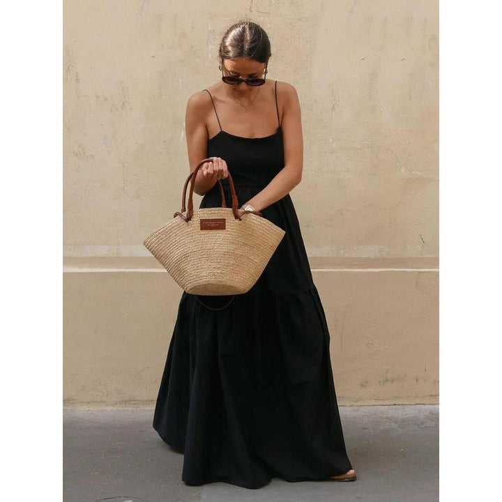 Women Backless Sleeveless Maxi Dress