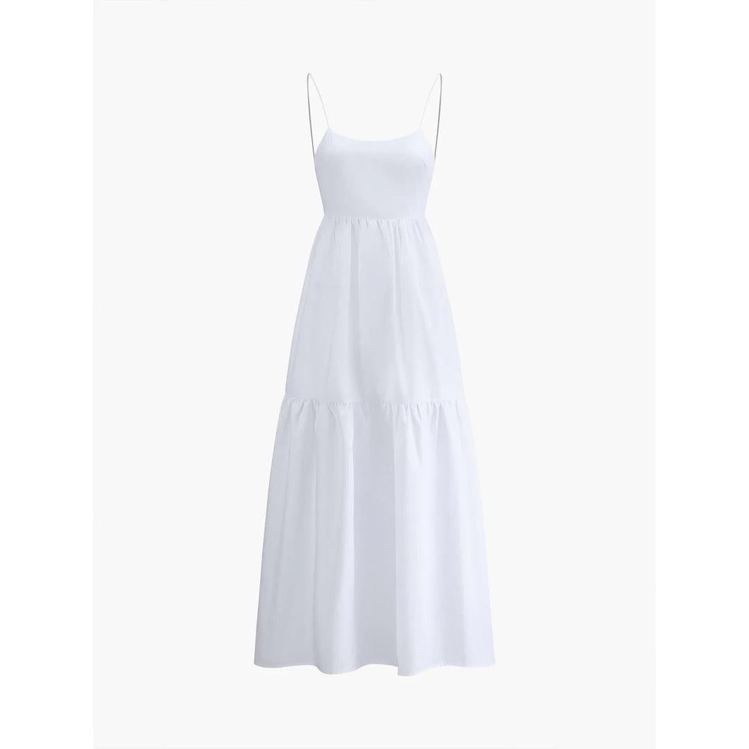 Women Backless Sleeveless Maxi Dress