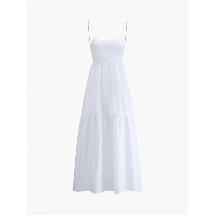 Women Backless Sleeveless Maxi Dress