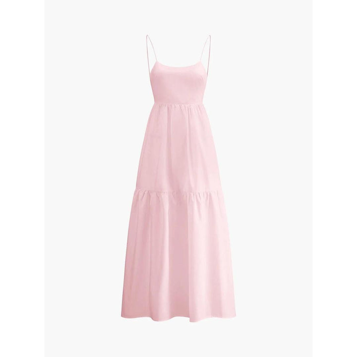 Women Backless Sleeveless Maxi Dress