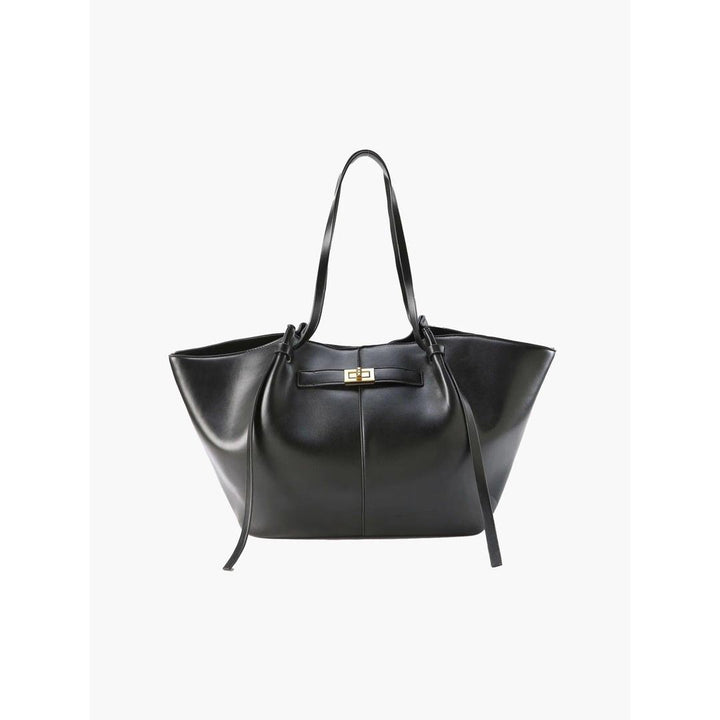 Women Shopper Handbag Smooth Surface Double Handle