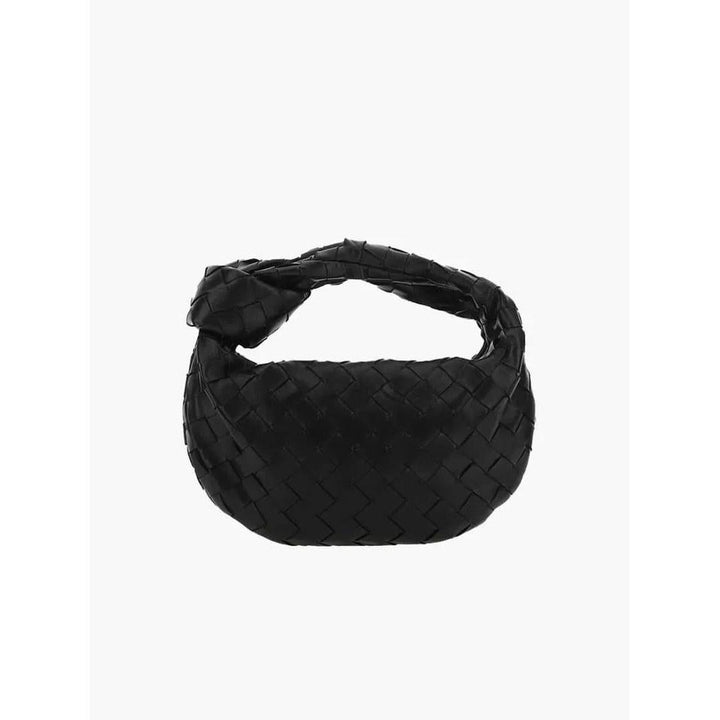 Women Handbag Woven Texture Rounded Shape Top Handle
