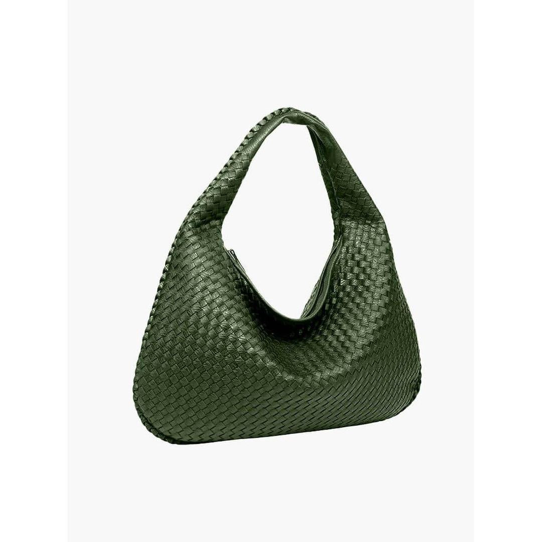 Women Handbag Woven Texture Shoulder Handle
