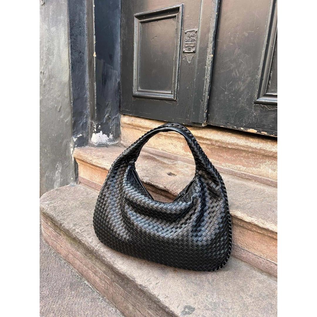 Women Handbag Woven Texture Shoulder Handle