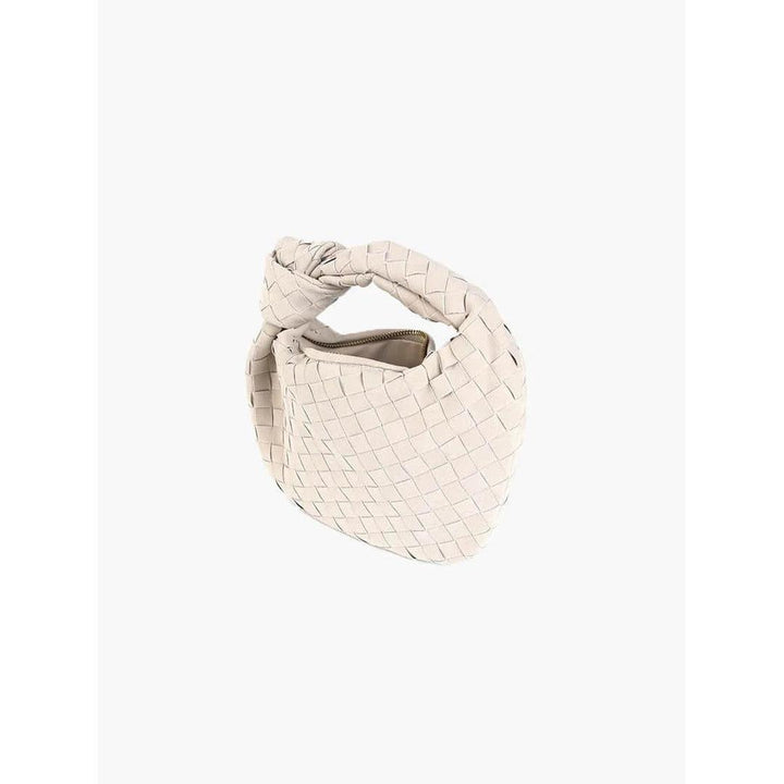 Women Handbag Woven Suede Look Texture