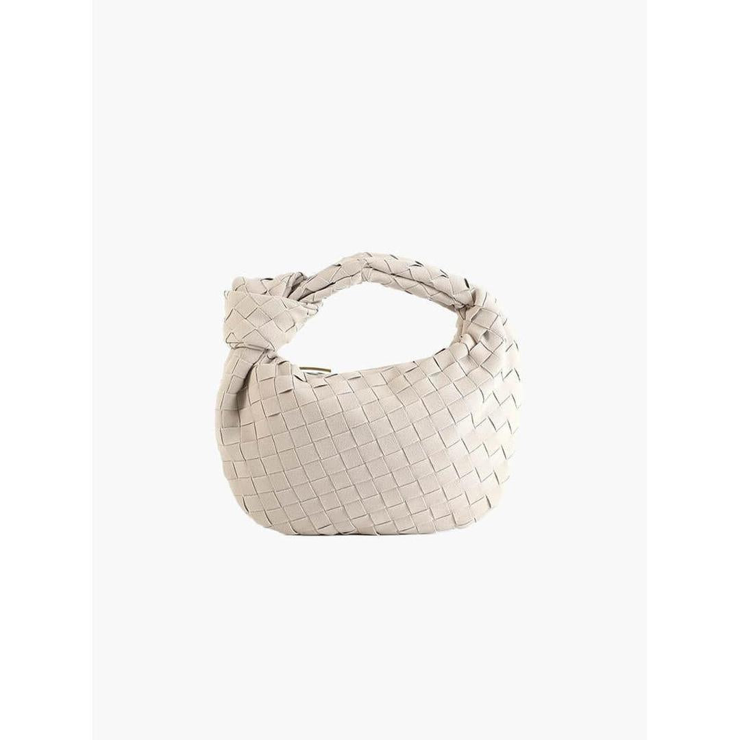 Women Handbag Woven Suede Look Texture