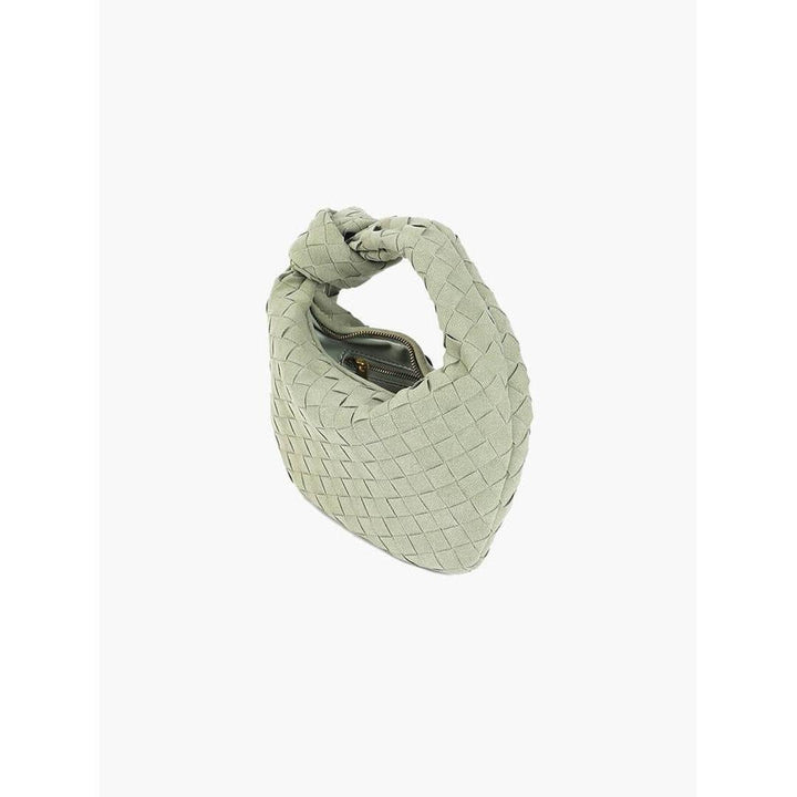 Women Handbag Woven Suede Look Texture