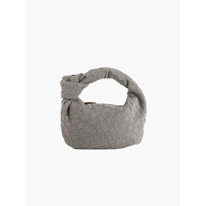 Women Handbag Woven Suede Look Texture
