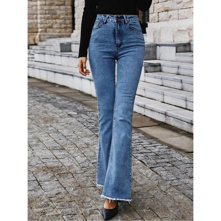 Women Jeans High Waist Bell Bottom