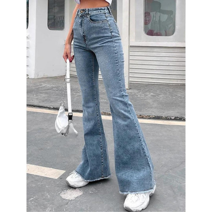 Women Jeans High Waist Bell Bottom