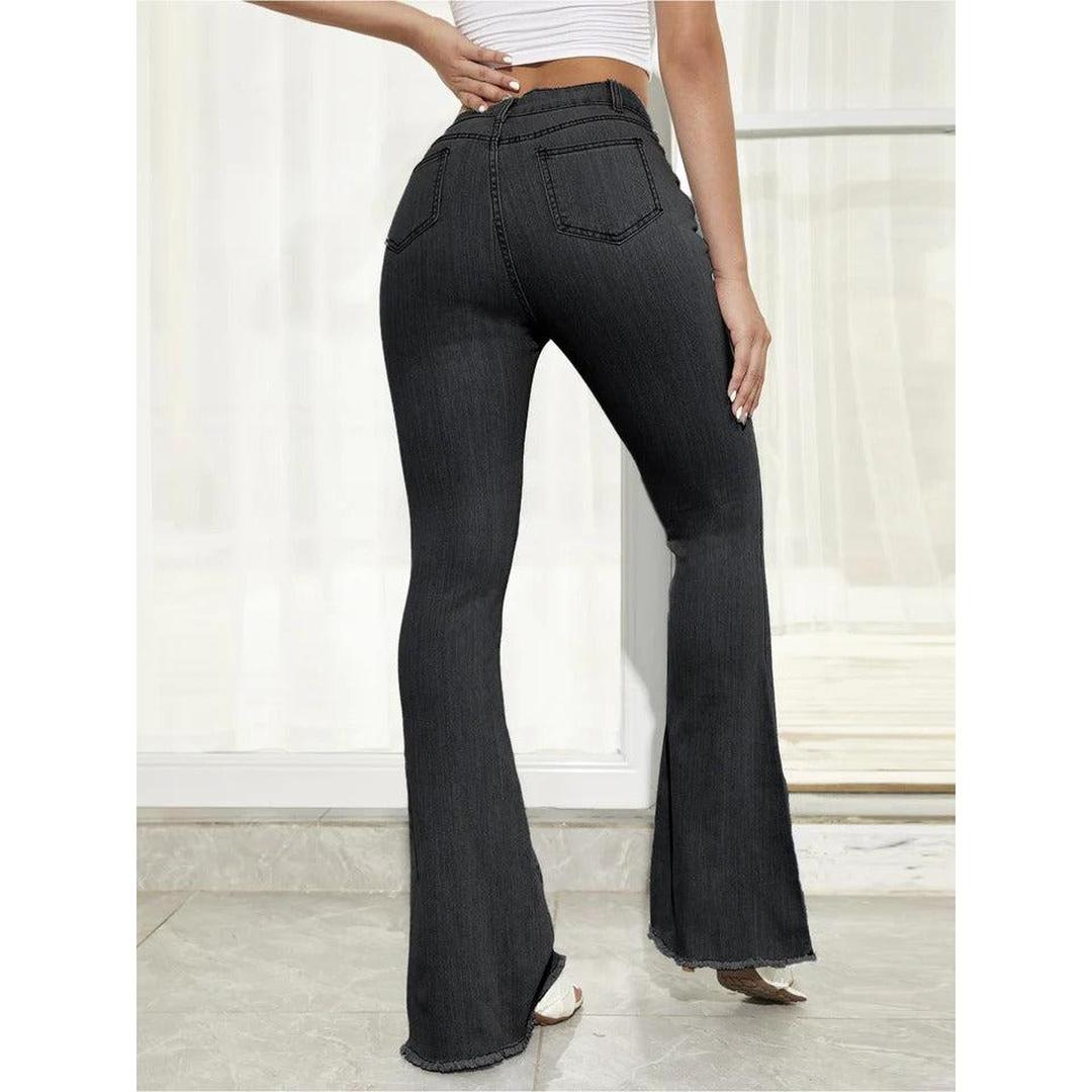 Women Jeans High Waist Bell Bottom