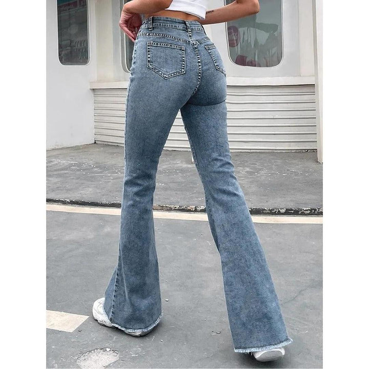 Women Jeans High Waist Bell Bottom