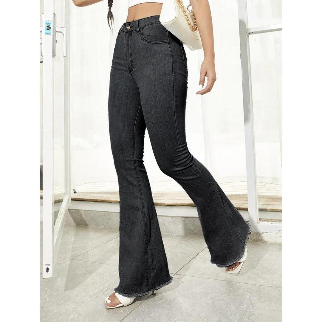 Women Jeans High Waist Bell Bottom