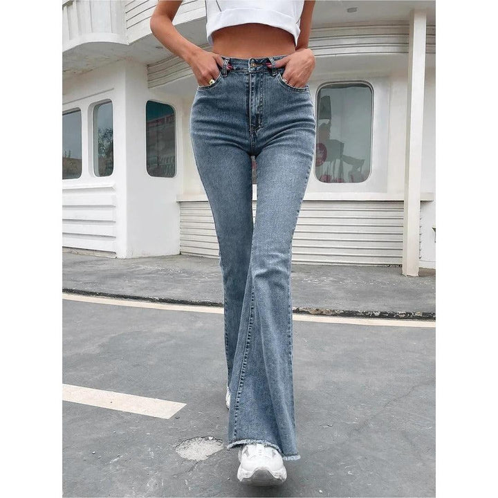 Women Jeans High Waist Bell Bottom