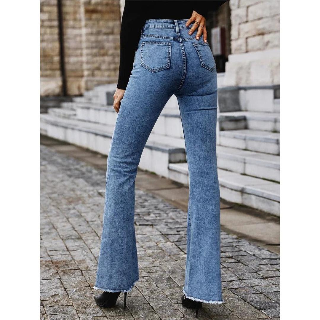Women Jeans High Waist Bell Bottom