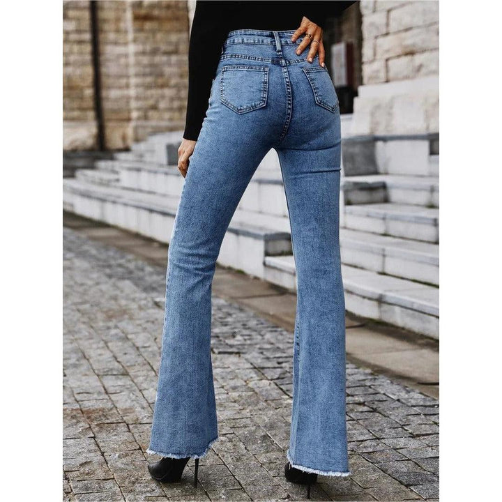 Women Jeans High Waist Bell Bottom