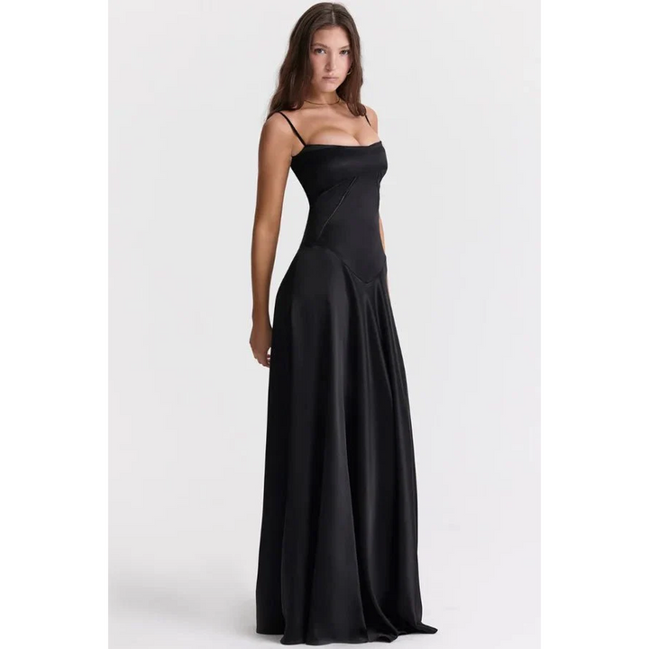 Women Corset Maxi Dress Straps