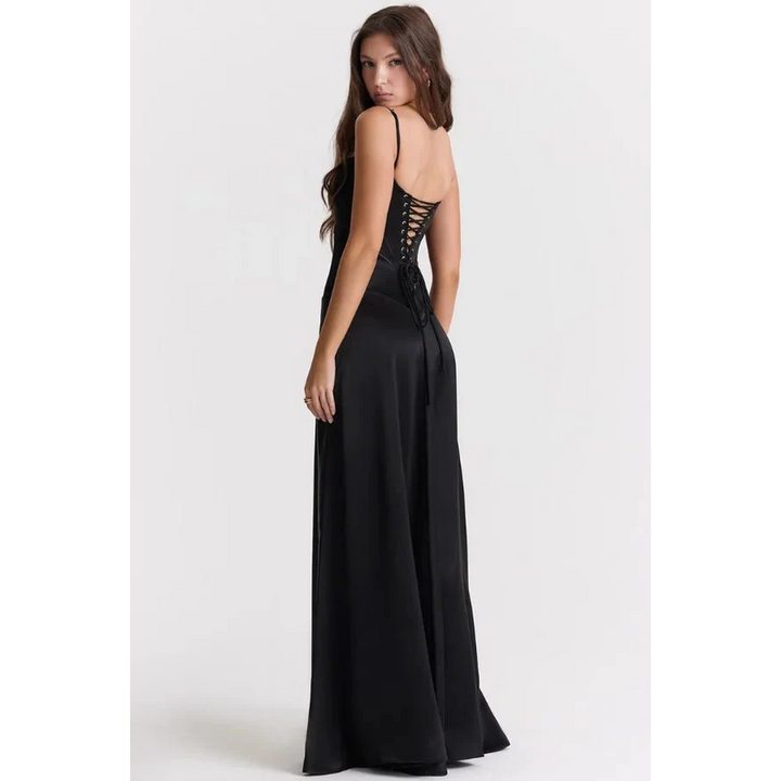 Women Corset Maxi Dress Straps