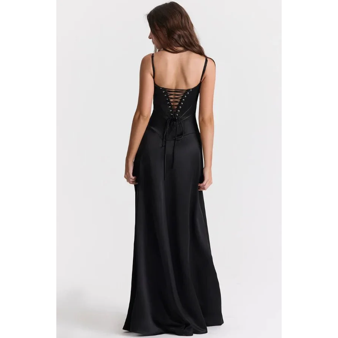 Women Corset Maxi Dress Straps