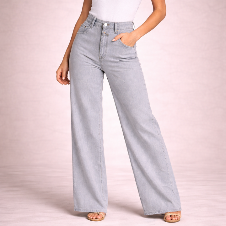 Women Jeans High Waist Wide Leg Denim