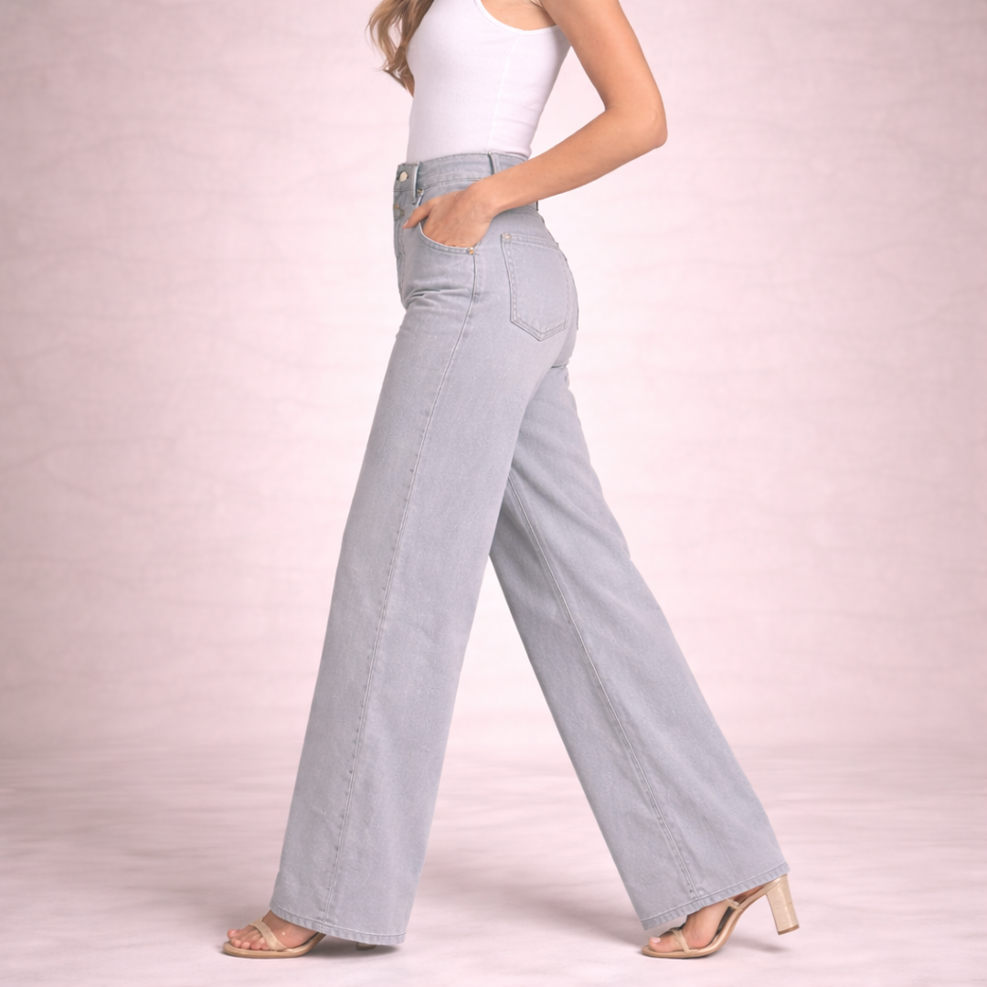 Women Jeans High Waist Wide Leg Denim